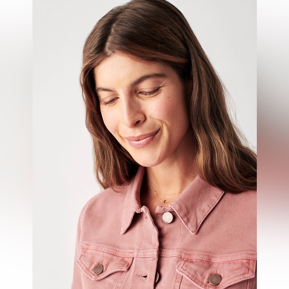 Faherty Rose Button-Up Jean Dress ๐ - Picture 5 of 12